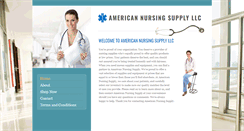 Desktop Screenshot of americannursingsupply.com